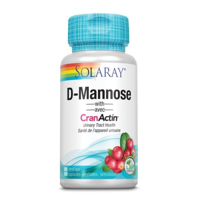 Solaray D-Mannose with CranActin 60 Veg Capsules