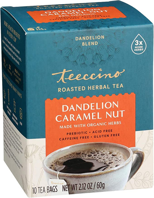 Teeccino Organic Dandelion Caramel 10 Teabags
