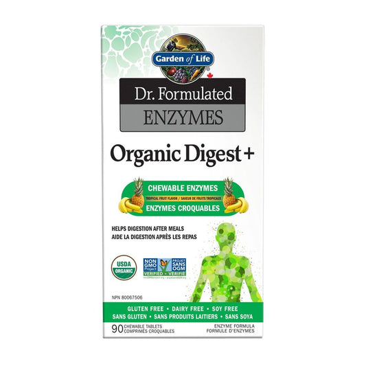 Garden Of Life Enzymes Organic Digest+ 90 Chewable Tablets