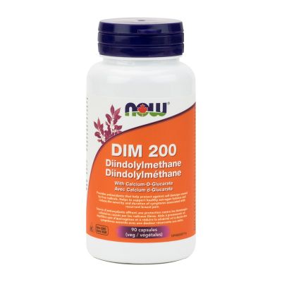 Now DIM200 With Calcium + D Glucarate 90 Veg Capsules