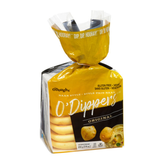 O'Doughs O'Dippers Naan Style Gluten Free 210G Frozen