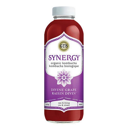 GT's Synergy Divine Grape Kombucha 480ml (Refrigerated)