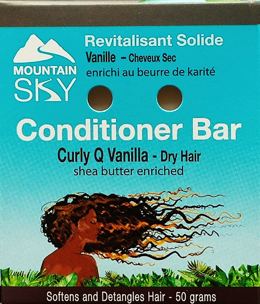 Mountain Sky Curly Q Vanilla Conditioner Bar