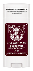 Earth Wise Tea Tree Plus Deodorant Stick 75G