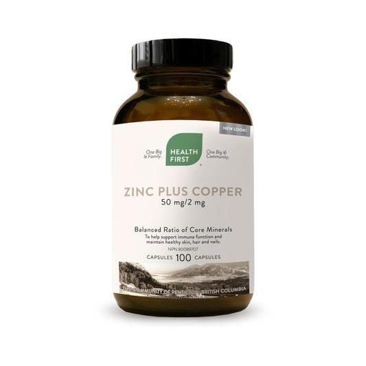 Health First Zinc Plus Copper 100 Capsules