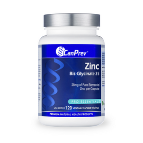 CanPrev Zinc Bis-Glycinate 25MG 120 Capsules