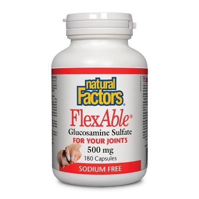 Natural Factors FlexAble Glucosamine Sulfate 180 Capsules