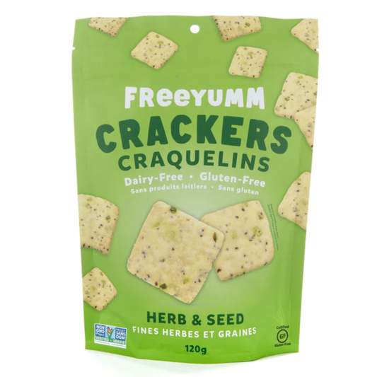 Freeyumm Crackers Herb & Seed 120g (Gluten-Free)