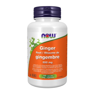 Now Ginger Root 550mg 100 Capsules