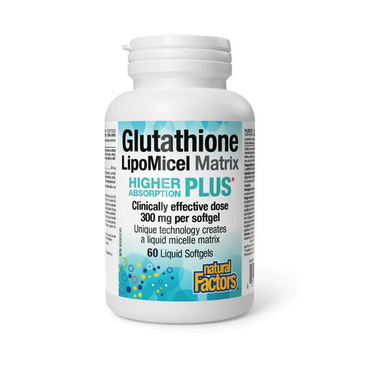 Natural Factors Glutathione LipoMicel Matrix 60 Softgels