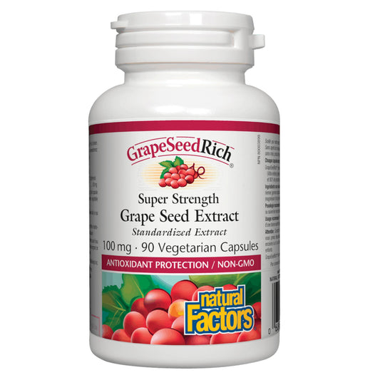 Natural Factors Grape Seed Extract 90 Capsules