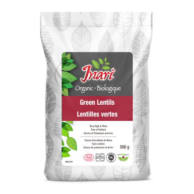 Inari Organic Green Lentils 500g