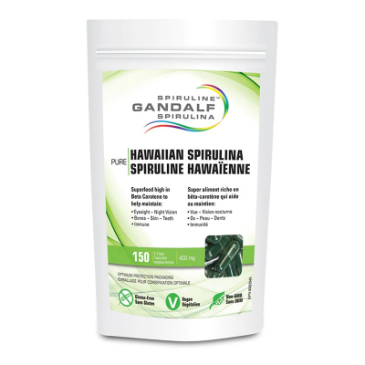 Hawaiian Gandalf Spirulina 150 Veg Caps
