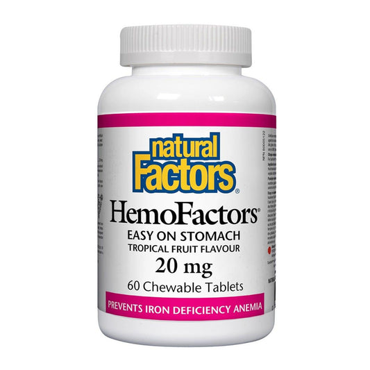 Natural Factors HemoFactors 60 Chewable Tablets