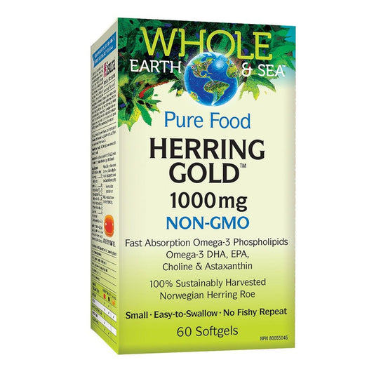 Whole Earth & Sea® Herring Gold 1000mg 60 Softgels