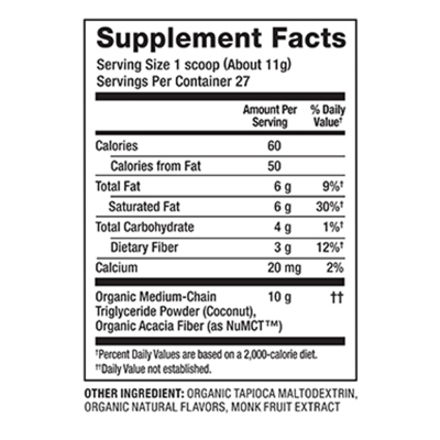 Nutiva Organic MCT Powder Vanilla 300g