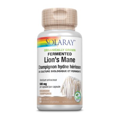 Solaray Fermented Lion's Mane 60 Veg Capsules