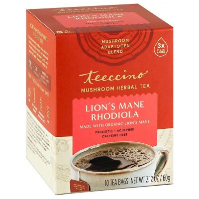 Teeccino Lions Mane& Rhodiola 10 Teabags