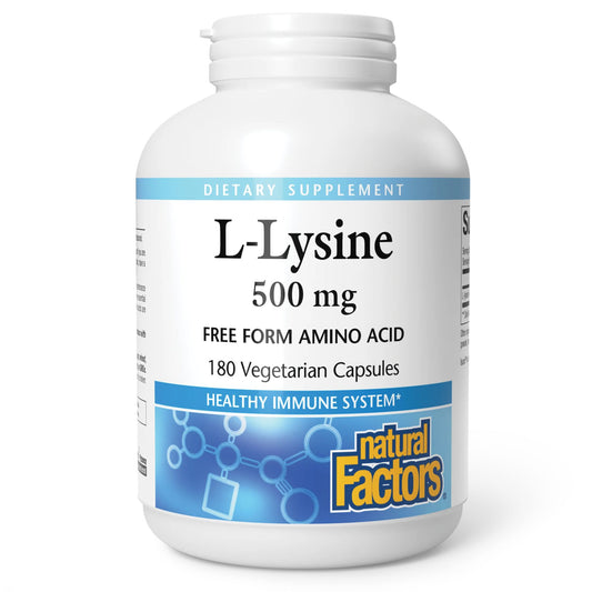 Natural Factors L-Lysine 180 Capsules