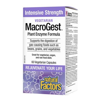 Natural Factors Macrogest Plant Enzyme Formula 60 Capsules