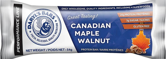 Daryl's Bars Canadian Maple Walnut Protein Bar Refrigerated