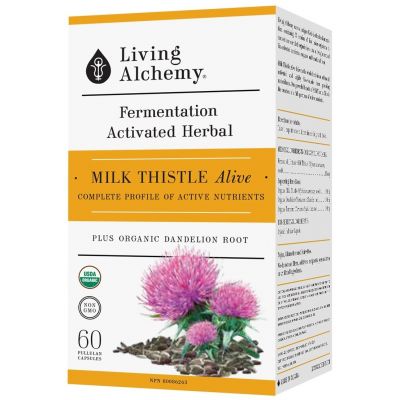 Living Alchemy Milk Thistle Alive 60 Veg Caps