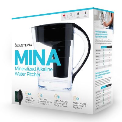 Santevia Mina Pitcher Black