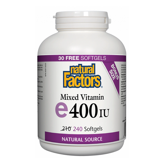 Natural Factors Mixed Vitamin E 240 Softgels