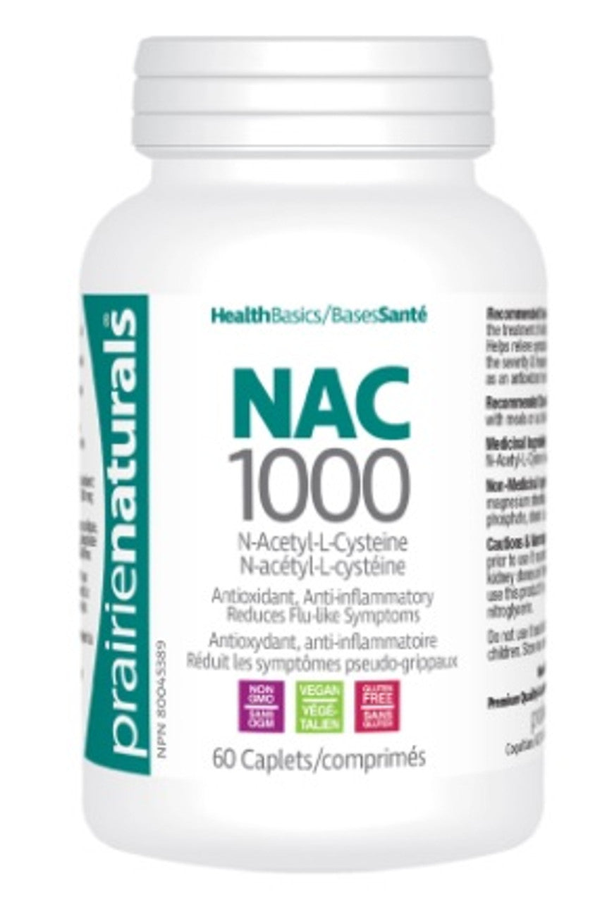 Prairie Naturals NAC 1000mg 60 Capsules