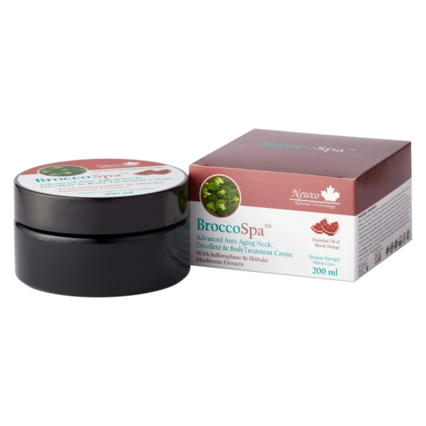 Newco BroccoSpa Anti-Aging Neck Cream Blood Orange 200ml