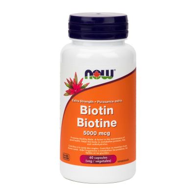 Now Biotin 5000mcg 60 VegCapsules