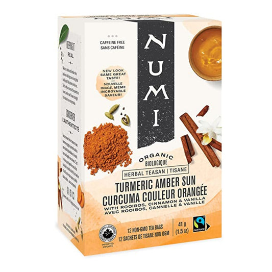 Numi Turmeric Amber Sun Organic 12 Teabags