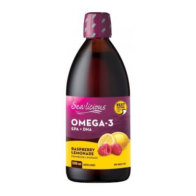Sea Licious Omega-3 Raspberry Lemonade 500ml