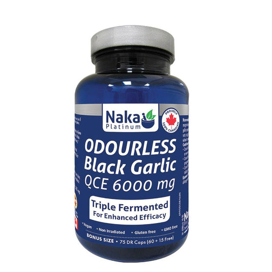 Naka Black Garlic Odorless 75 Capsules