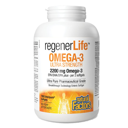 Natural Factors RegenerLife Omega-3 150 Softgels