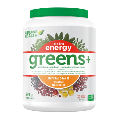 Genuine Health Greens+ Energy- Orange 399g