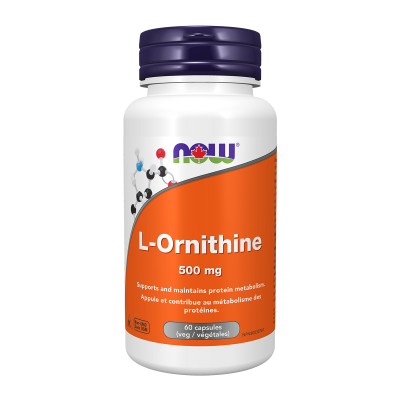 Now L-Ornithine 500mg 60 Capsules