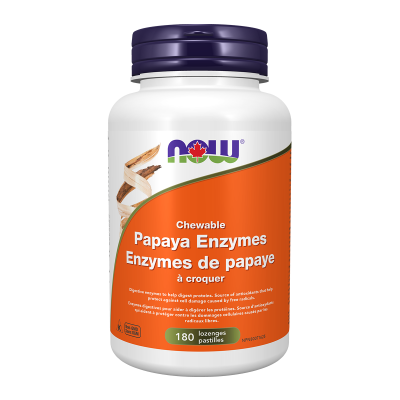 Now Papaya Enzyme 180 Lozenges