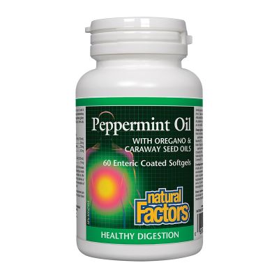 Natural Factors Peppermint Oil 60 Softgels