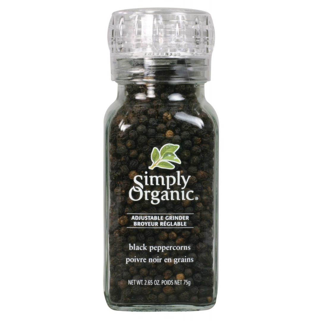 Simply Organic Black Pepper & Grinder 75G