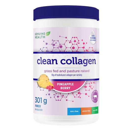 Genuine Health Clean Collagen Bovine- Pineapple Berry 301G