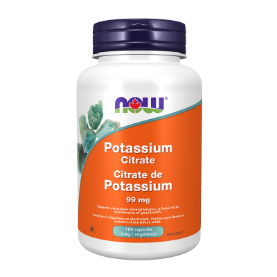 Now Potassium Citrate 180 Capsules