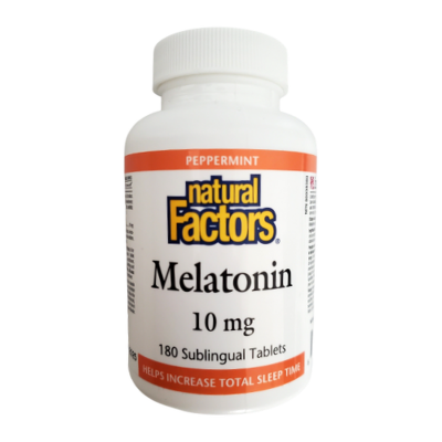 Natural Factors Melatonin 10mg 180 Sublingual Tablets