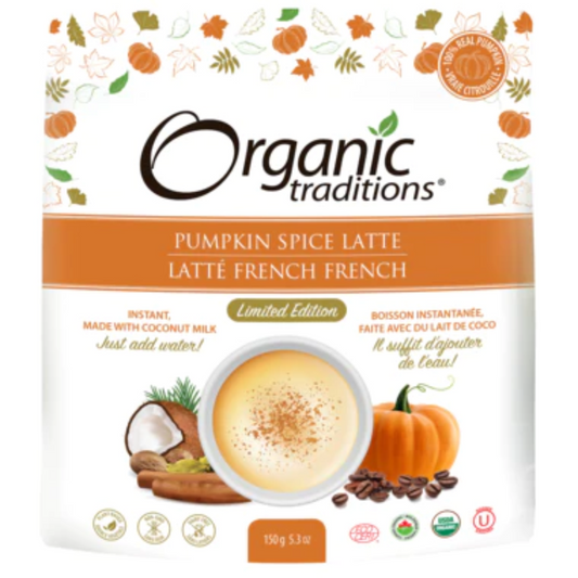 Organic Traditions Pumpkin Spice Latte 150g