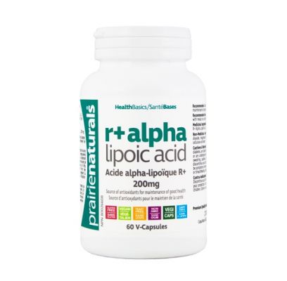 Prairie Naturals R+ Alpha Lipoic Acid 200mg 60 Veggie Caps