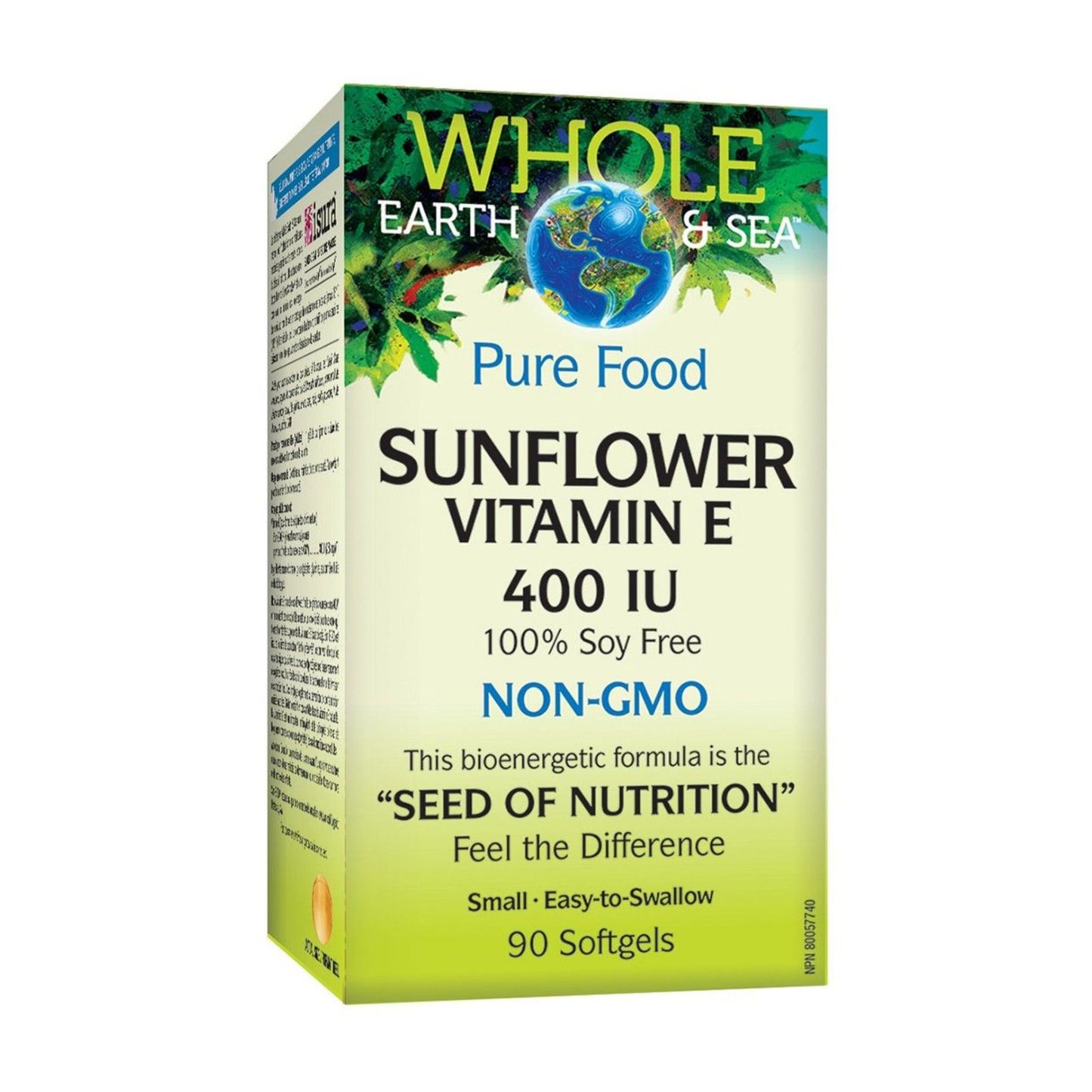 Whole Earth & Sea Sunflower Vitamin E 400 IU 90 Softgels