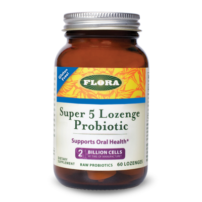Flora Super 5 Plus Probiotic Lozenges 60