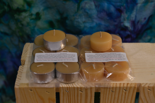 Joan's Beeswax Candles Tealights Without Metals (6)
