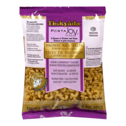 Tinkyada Brown Rice Elbow Pasta 454g