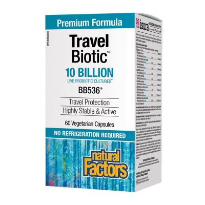Natural Factors Travel Biotic BB536 10 Billion 60 Veg Caps